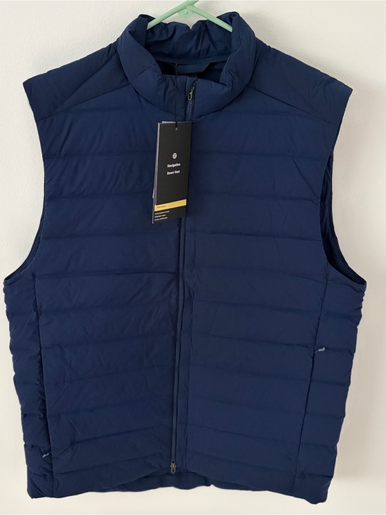 lululemon athletica Other - Lululemon Navigation Down Vest Mens M Classic Blue Goose Down Puffer NWT $198*M8